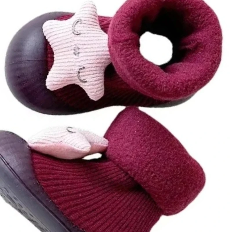 

Милые нескользящие износостойкие домашние напольные туфли, детская прогулочная обувь, осенне-зимние утолщенные детские носки с подкладкой, обувь