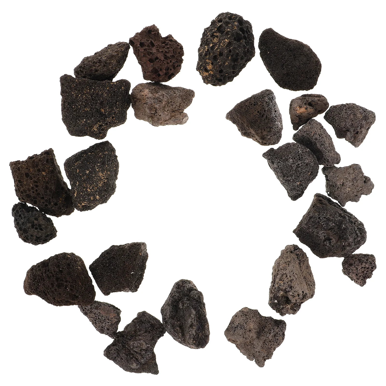 

Natural Volcanic Rocks 1 Bag Small Stones for Fish Tank Aquarium Decorative Rock Potted Plants Water Culture Succulents