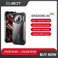 Cubot KINGKONG AX Rugged Smartphone Android 14 24GB RAM+256GB ROM Octa Core Mobile Phone 100MP 33W Fast Charge 4G Cellphone NFC