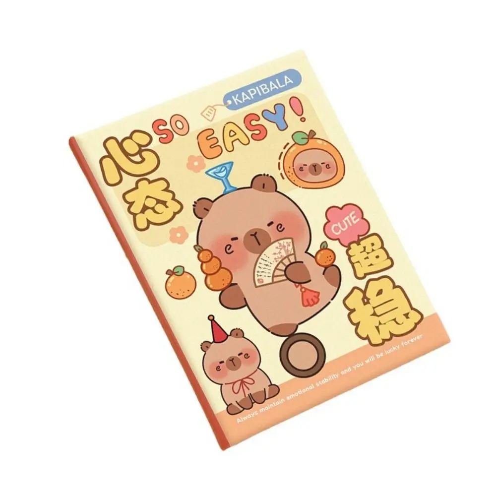 Memo Note Kawaii Capybara A7 Notebook Portable Cartoon Small Pocket Notepad Cute Mini Writing Pad Office
