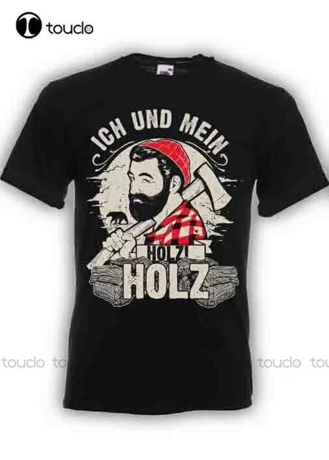 Camiseta con personalidad de alta calidad Ich Und Mein Holz Ringer 10/5000, camiseta divertida de leñador, camiseta para hombre con barba Holzi Lumberjack