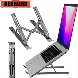 Tragbarer Laptopst änder Tablet-Halter verstellbarer faltbarer Notebook-Kühl halter rutsch fester Hub-Desktop-Halter PC-Zubehör