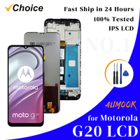 G20 IPS LCD for Motorola G20 LCD Display Touch Screen Digiziter Assembly pantalla For Motorola moto G20 With Frame LCD Display