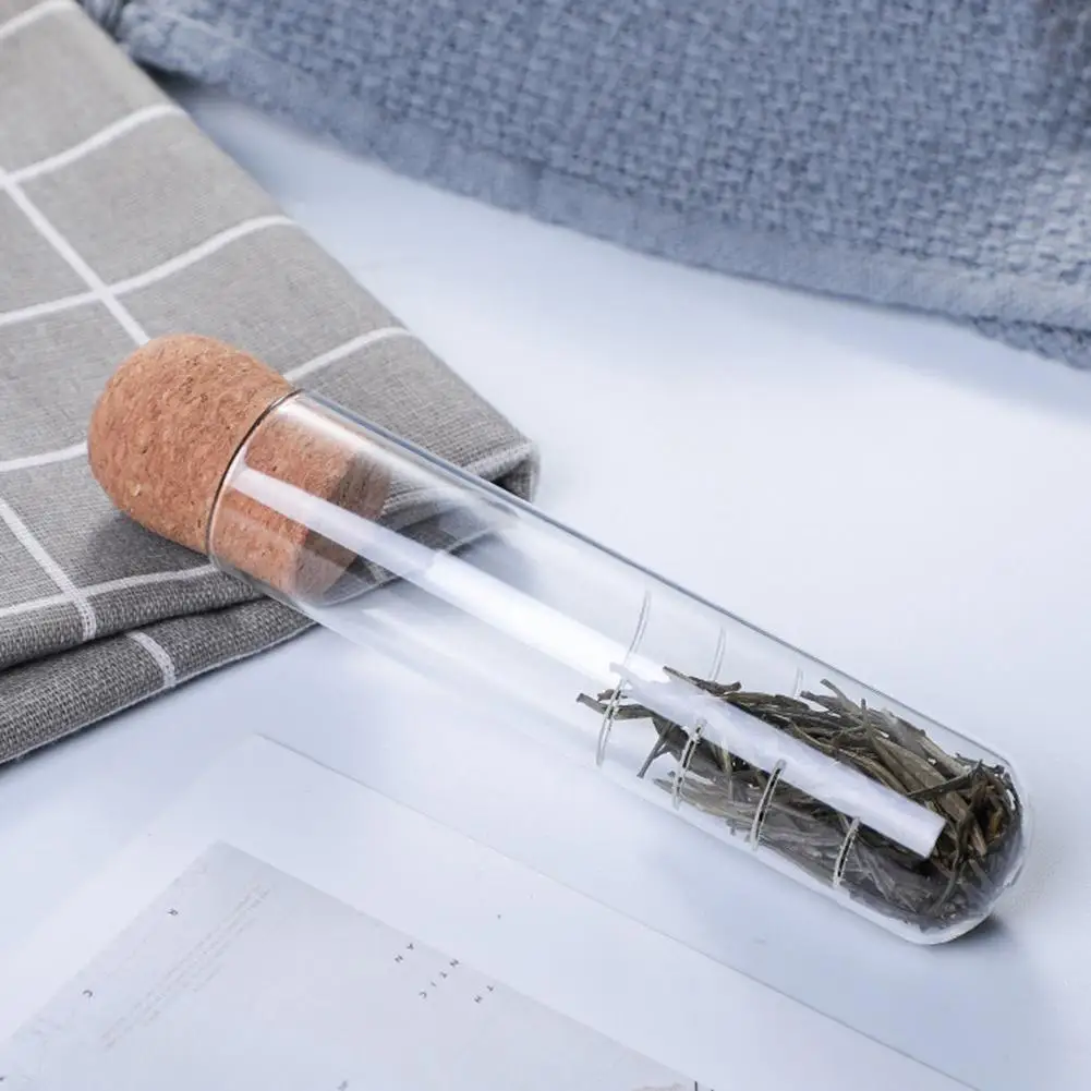 Infusore per tè in vetro tubo creativo Design in vetro colino da tè per tazza filtro fantasia per Puer Tea Herb Tea Tools accessori