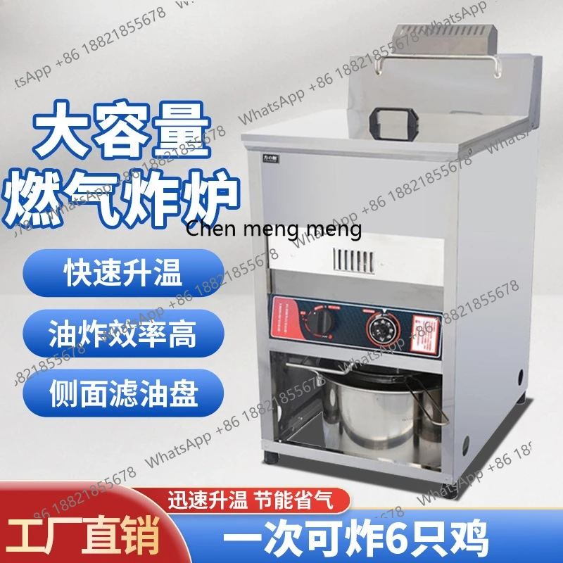 

Vertical Desktop Fryer Commercial Single Cylinder Fryer Chicken Chops Fries Burger Shop