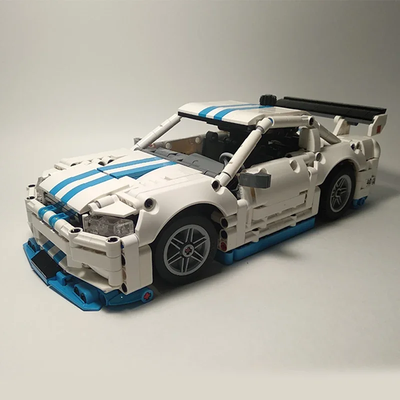 Moc Bouwstenen Supercar Model Snelheid Kampioen R34 Technische Bakstenen Diy Montage Constructie Speelgoed Voor Childr Vakantie Geschenken