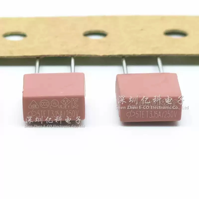 XC Xucheng 5TE Square Fuse Tube T3.15A 250V Time-delay Slow-blow Plastic Encapsulated Fuse UL/PSE