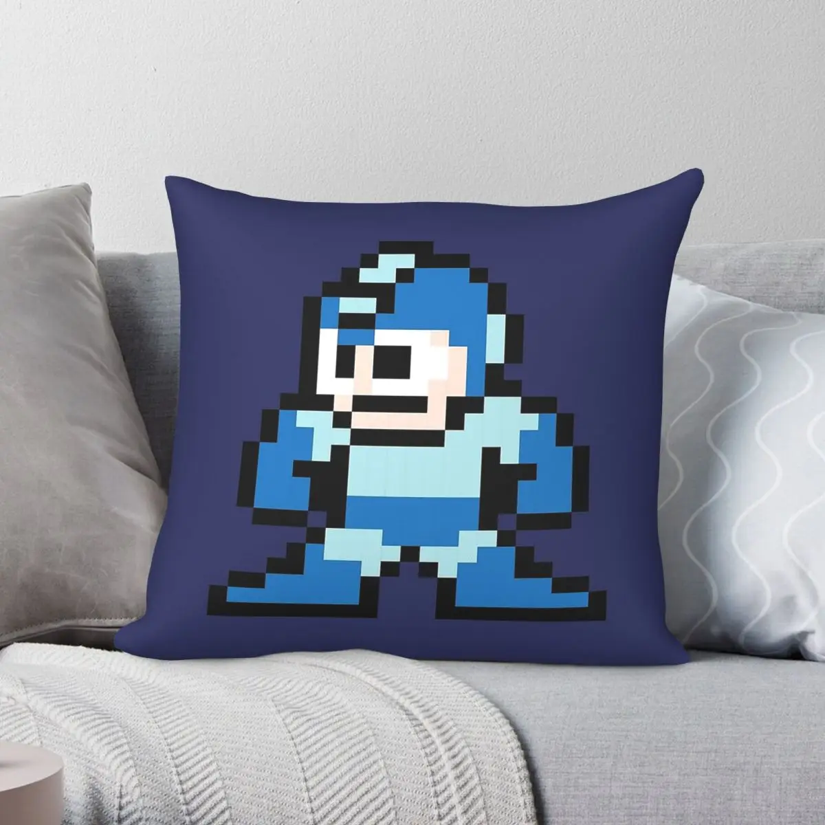 Mega Man Video Game Pillowcase Polyester Linen Velvet Printed Zip Decor Throw Pillow Case Sofa Cushion Cover