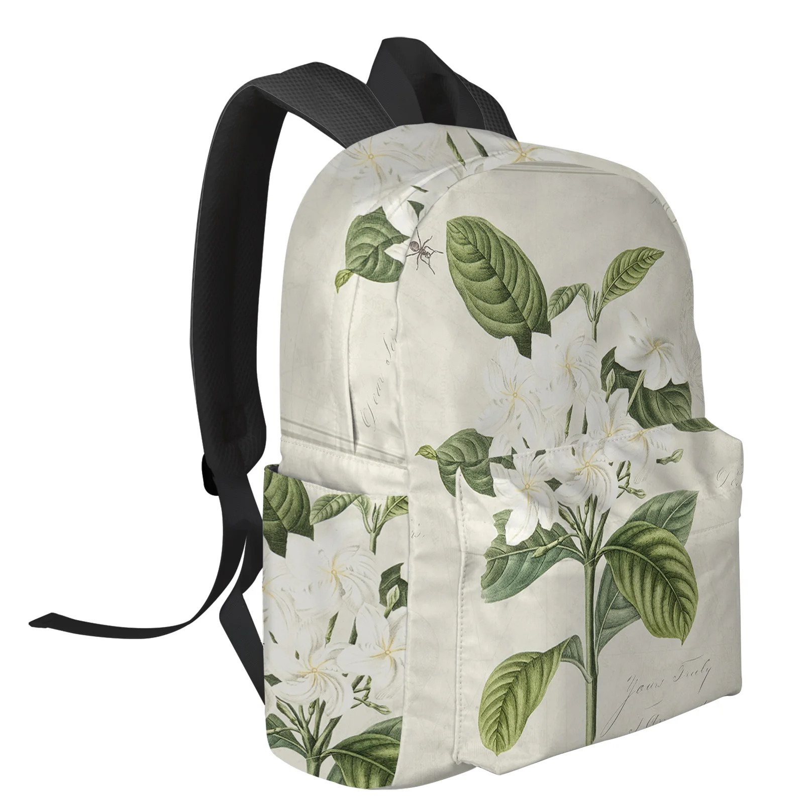 Vintage Country Plant Plumeria Feminina Backpacks Teenagers Student School Bags Laptop Backpack Men Women Female Travel Mochila