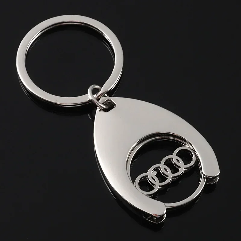 Metal Car Styling Key Holder Keychain Keyring for Audi Sline RS7 RS5 RS6 RS4 Q5 Q7 A3 A4 A5 A6 A7 A8 S3 S4 S5 S6 S7 Accessories