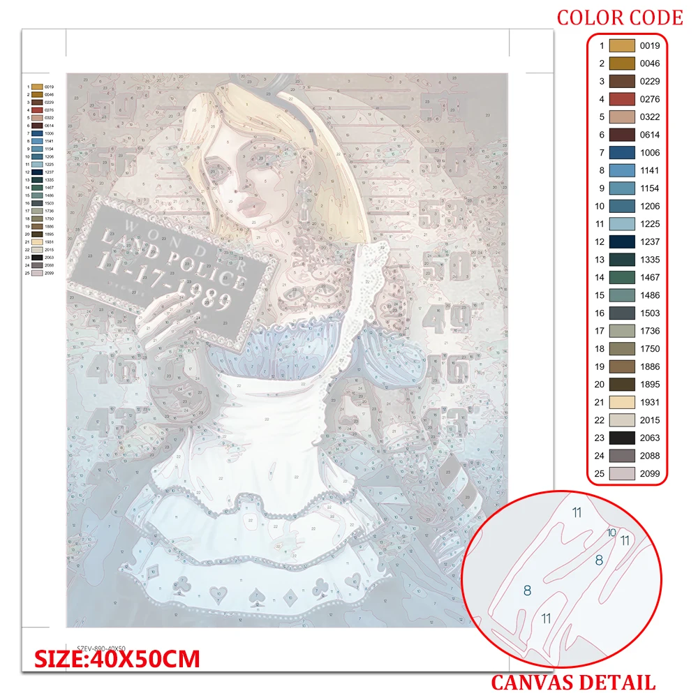 Disney Stitch Paint By Numbers Adults Character Princess Horror Number Painting Alice On Canvas Cartoon Art Decor For Home