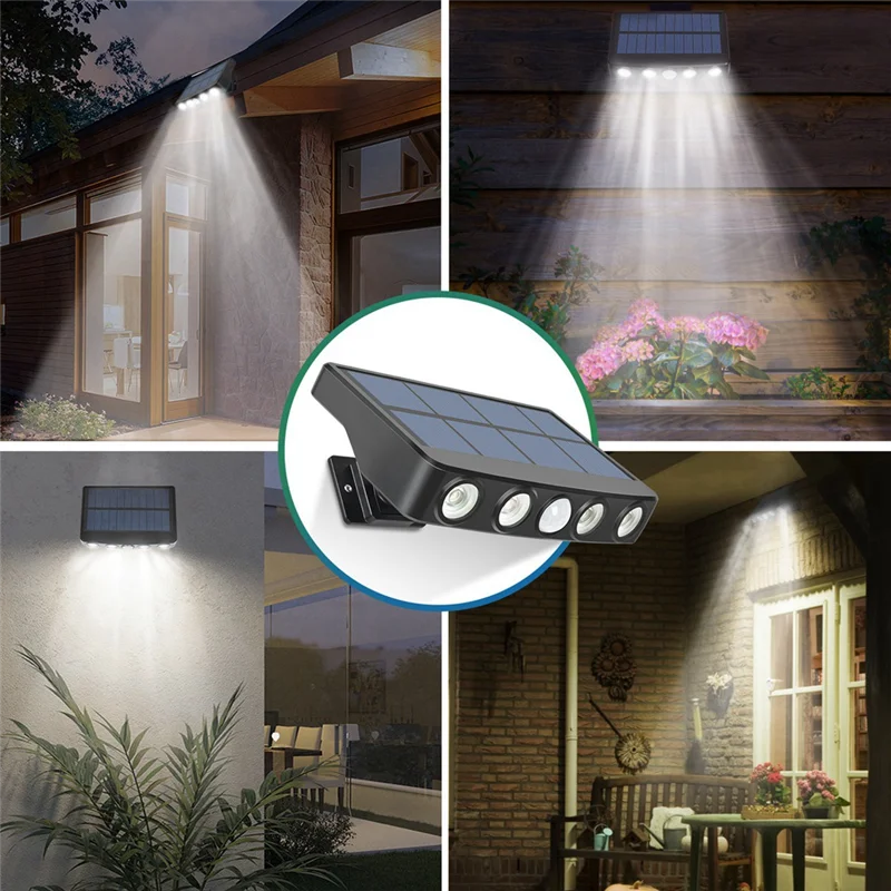 

Solar Outdoor Lights With Motion Sensor Solar Lights With 4 LED Beads,IP65 Waterproof For Garden,Porch,Yard Natural White Light