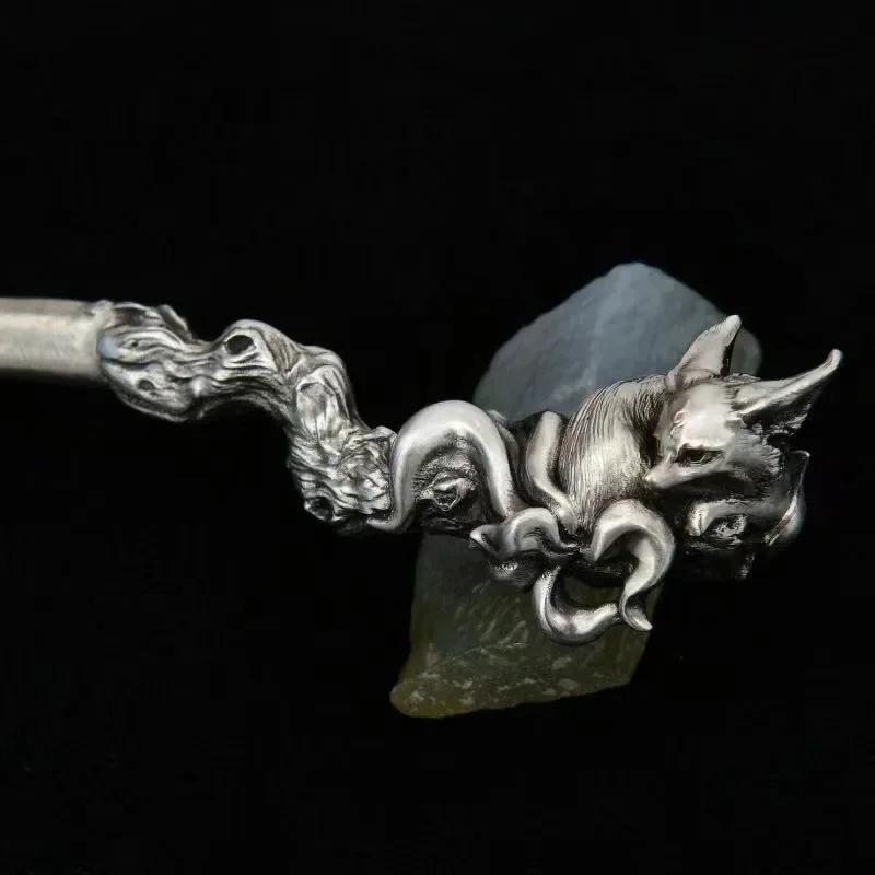 The Original Design of the Nine-tailed Fox Hairpin Fox National Style Fashion Everyday Joker Girlfriend Girlfriends Gifts