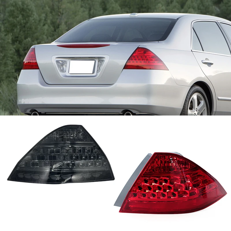 

Для Honda Accord 7,5 версия США 2005 2006 2007, красный/черный задний фонарь, указатель поворота, фонарь заднего хода, стоп-сигнал, мигающий свет