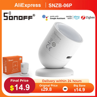 SONOFF SNZB-06P Zigbee Human Presence Sensor 5.8GHz Microwave Radar Smart Home Ewelink APP Control Works with Alexa Google Home
