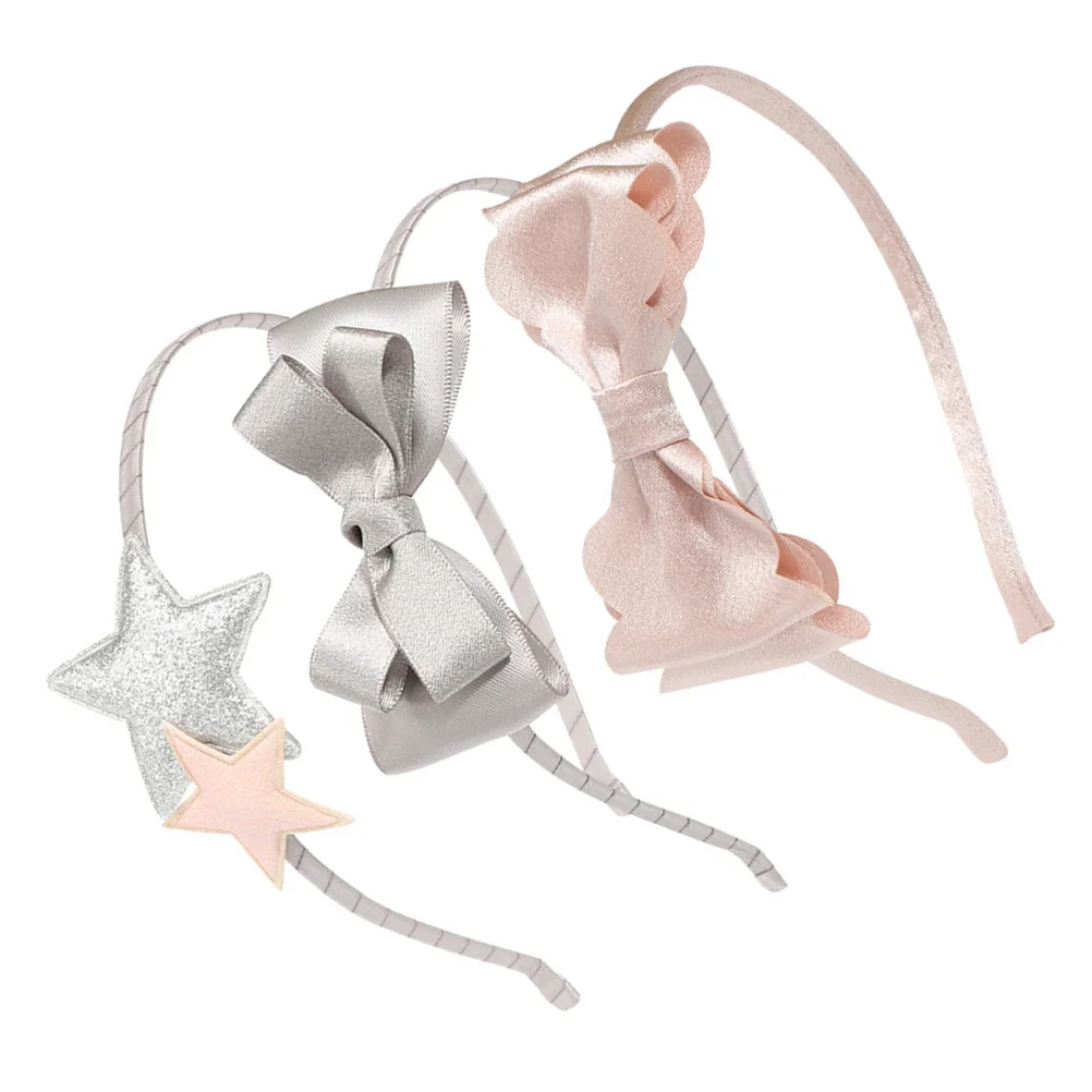 

3Pcs Hair Bow Headband Premium Bowknot Hairband for Kids Toddlers Children Festival Party Birthday Gift Hair Bow Hairband