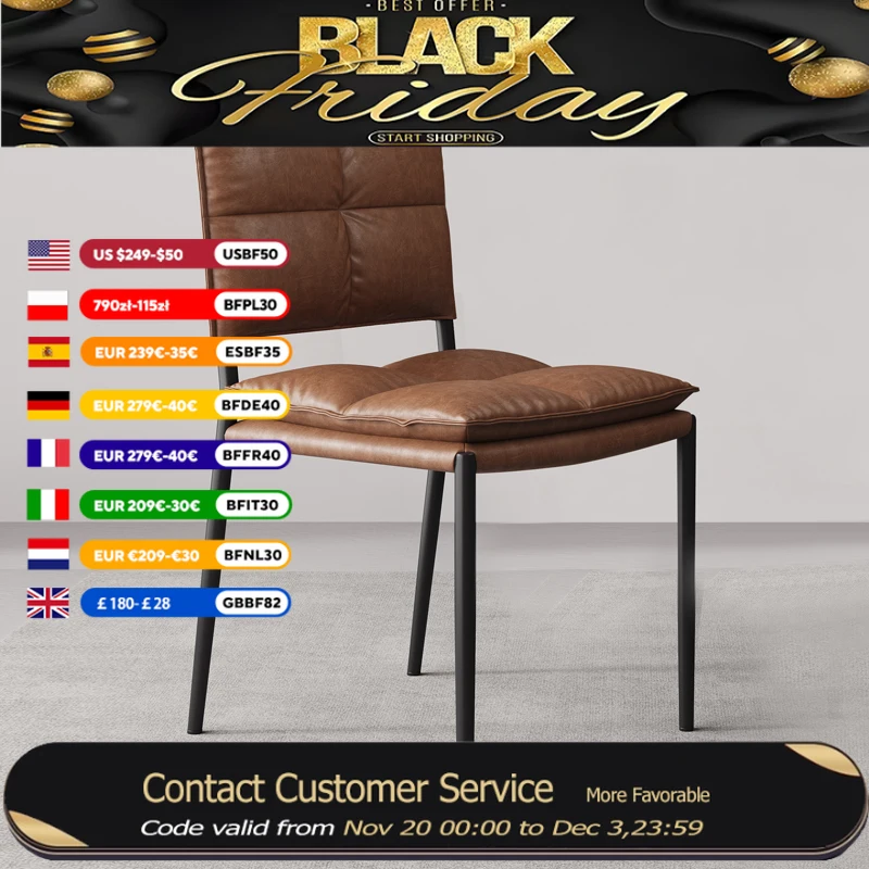 

Minimalist Upholstered Dining Chairs Metal Legs Waiting Room Dining Chairs Comfortable Restaurant Cadeira Home Furniture