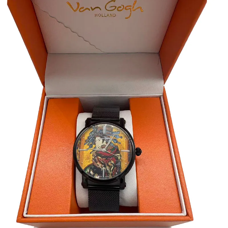 

VAN GOGH 2025 New Men's Famous painting Creative Quartz Watch 44mm Stainless Steel Waterproof Swiss movement Sporty Men's Watch