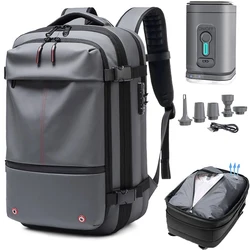 60l Air Vacuum Backpack Airback Travel Expandable Waterproof Laptop Backpacks Business school Bags Airline Approved Luggage Bag