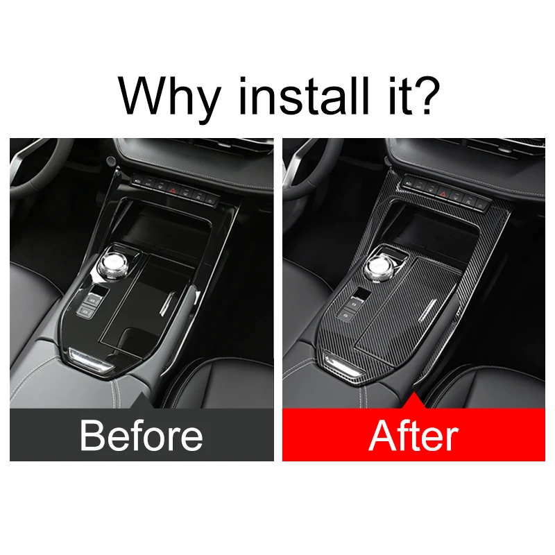 For Haval H6 3rd Gen GT 2021 2022 2023 2024 HEV PHEV Stainless Steel Car Gear Shift Panel Frame Cover Trim Accessories