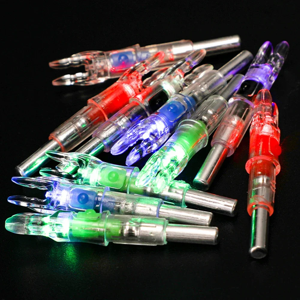3PC Led Lighted Nocks For Arrows Recurve And Compound Bow Arrow Nock For Hunting No Tool Required No Screwdriver Required