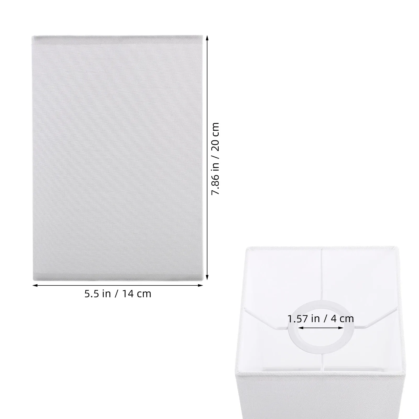 Simple Square Table Lamp Shade Vintage Decorative Replacement Lampshade for Bedroom Living Room Office Home Lighting Fixtures