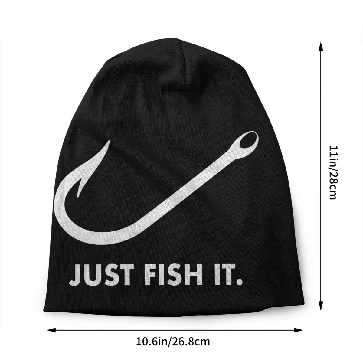 Fishing Just Fish It Bonnet Hats Street Knitting Hat For Men Women Warm Winter Fisherman Skullies Beanies Caps