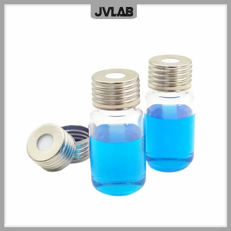 EPA Vials For Sample Storage Transparent Chromatography Vial 10mL Parse Reagent Bottle With Cap 22mm & Septa 10 / PK