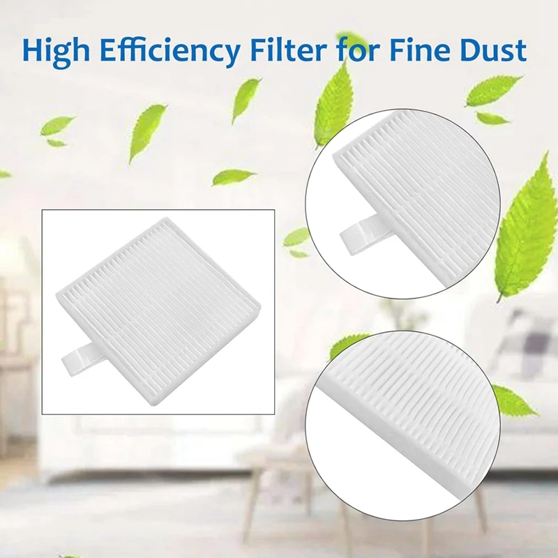 A15Q-For Airrobo T20+ Robot Vacuum Cleaner Main Side Brush Hepa Filter Mop Cloth Dust Bags Replacement Accessories Kit