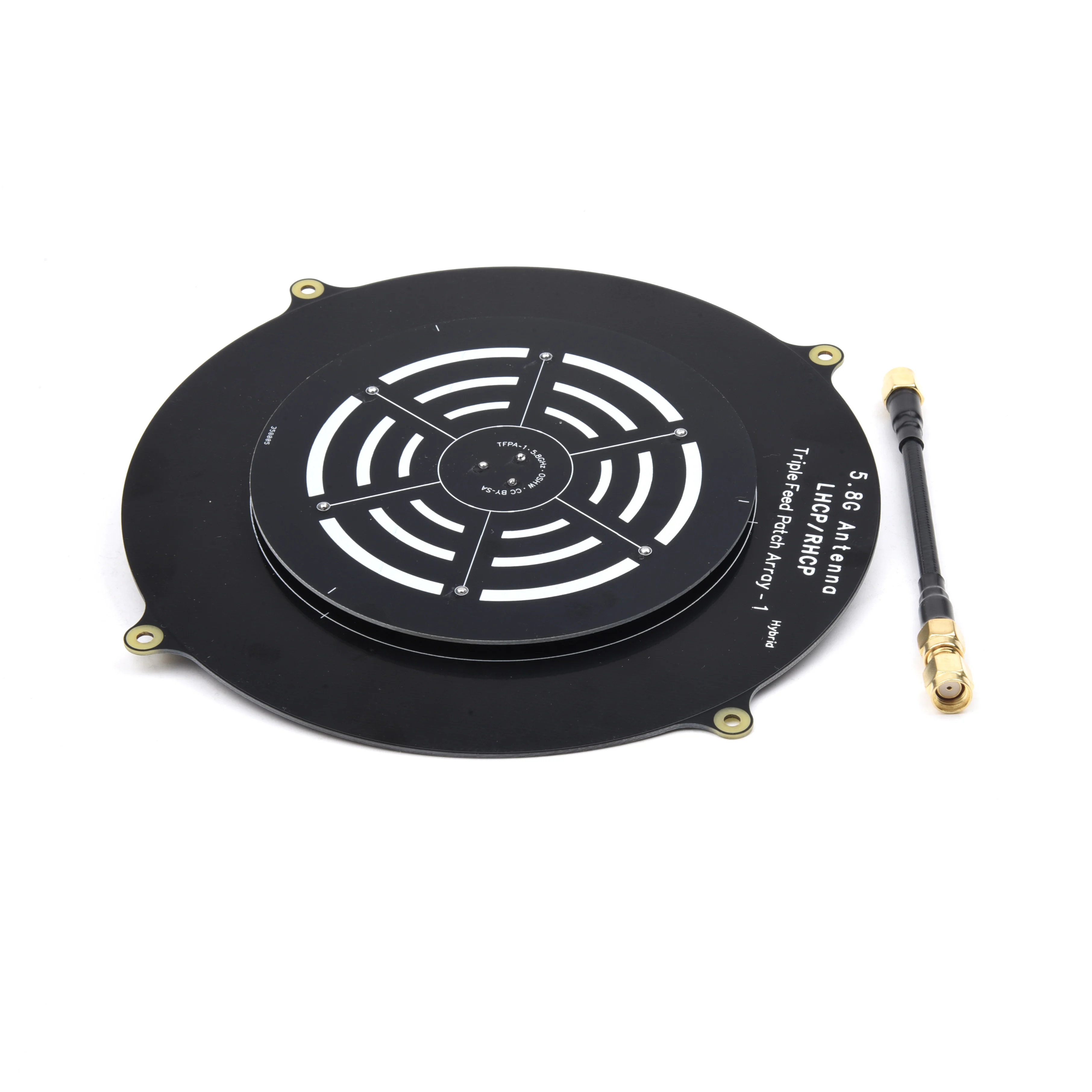 150mm remendo de alimentação tripla 5.8ghz 14dbi pagode array fpv antena lhcp rhcp rpsma sma para rc drone fpv quadcopter