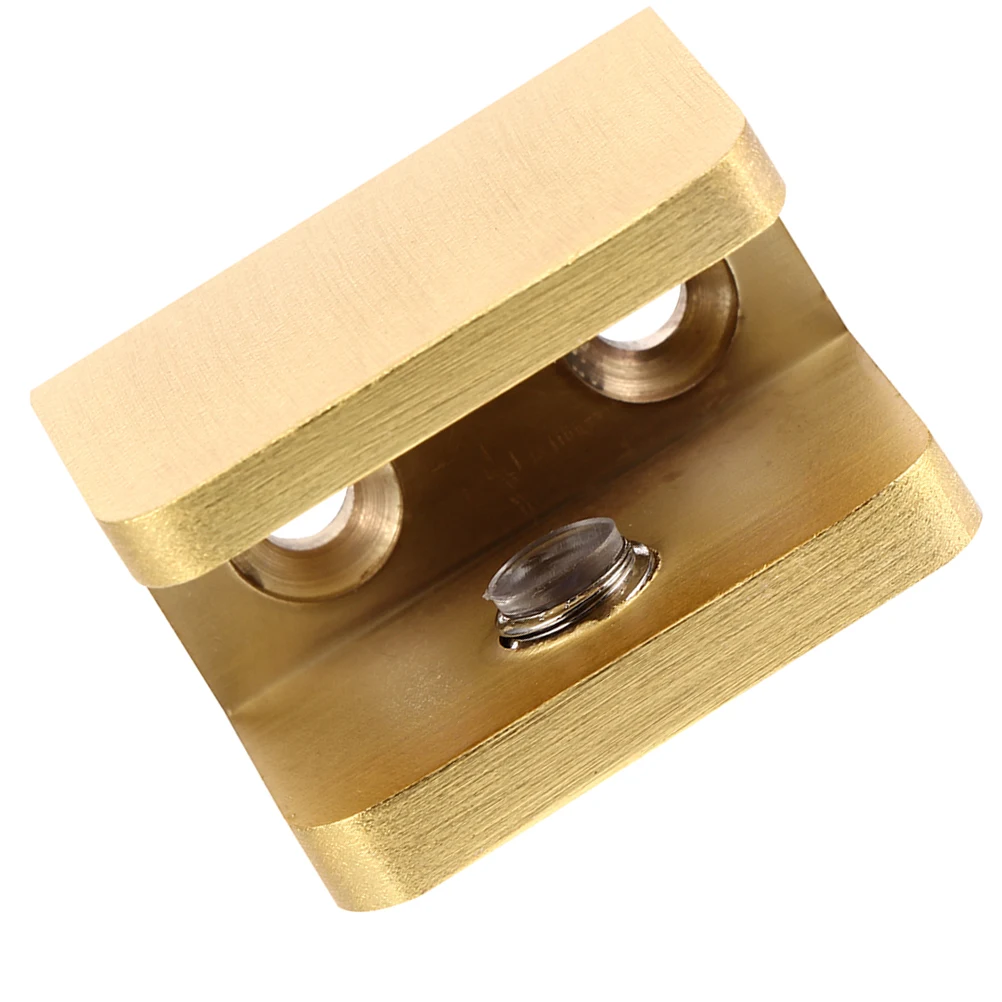 

Glass Shelf Clamp Copper Heavy Duty Shelf Support Clip for Cabinets Bookshelves Garages Tool Rooms Adjustable Shelving Bracket