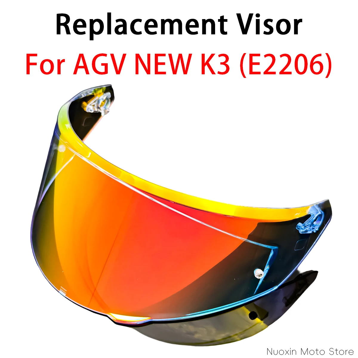 agv-new-k3-e2206用、調光レンズ付きヘルメット用交換用シールド。傷防止加工を施したレンズで、簡単に交換できるアクセサリー。複数のカラーバリエーションあり。