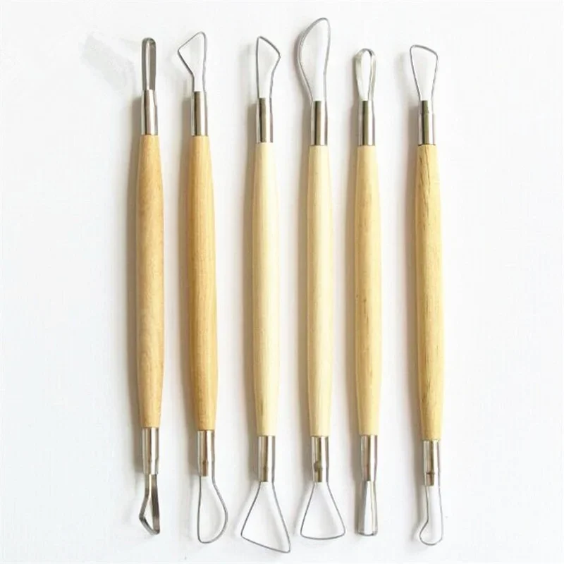 

Sculpting Tools for Clay, Wax, Pottery, Ceramic and Polymer - 6pcs Perfect Modeling Shapers for Sculpting and Carving