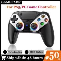 Mando Bluetooth para Playstation 5, controlador inalámbrico, consola PS5, controlador de juegos con programación de vibración Turbo Dual Sense