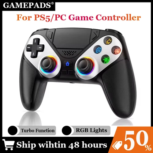 Mando Bluetooth para Playstation 5, controlador inalámbrico, consola PS5, controlador de juegos con programación de vibración Turbo Dual Sense