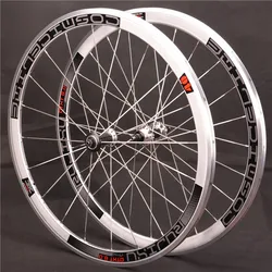 RUJIXU 700C 30/40/50/60mm fixed gear wheelset track bicycle carbon HUB wheelset alloy rim  Anti-cursor fixed gear wheel