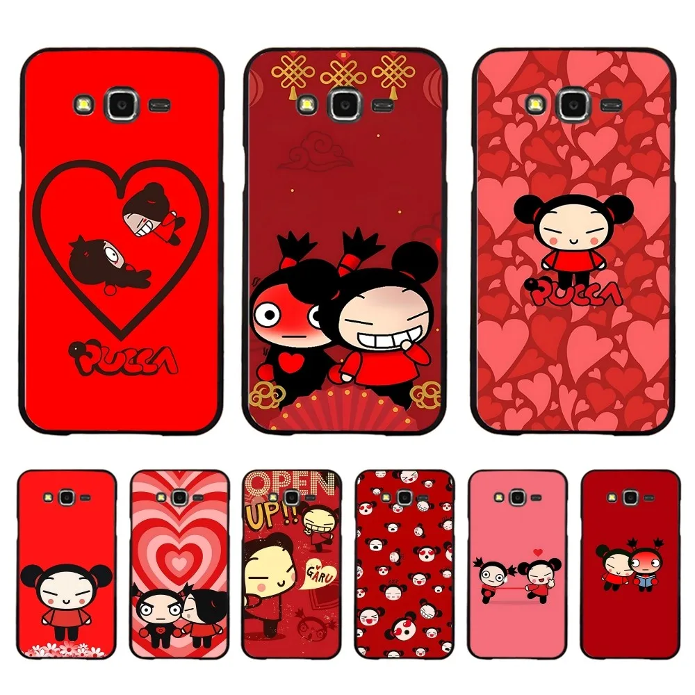 P-Pucca G-Garu Cute Phone Case For Samsung J 7 Plus 7core J7 Neo J6 Plus Prime J6 J4 J5 Mobile Cover