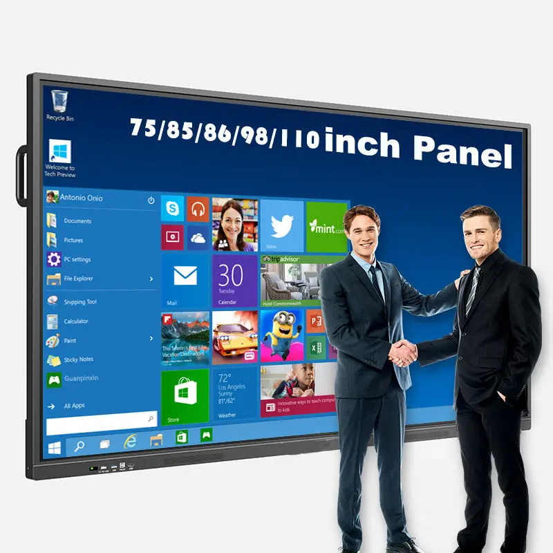 

85/100 Inch Dual Touch Cheap Price Of Classroom Interactive Electronic White Board Digital Portable Smart Board For School