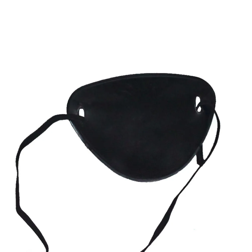 4 個の海賊アイパッチ子供大人ハロウィンパーティースカルブラック弾性コスチュームアクセサリーアイマスクスカルソリッド