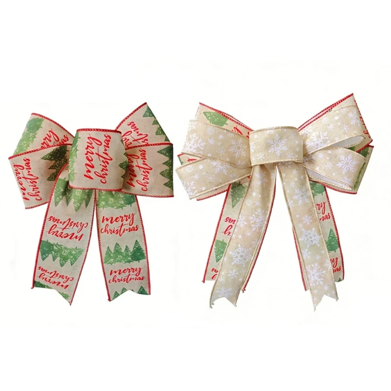 Weihnachtsband aus weichem Stoff zum Aufhängen an Bäumen und zur saisonalen Präsentation Innenbereich, 3 x – Detail 1