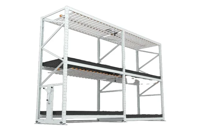 พืชเพาะปลูกในร่มหลายชั้นเติบโตระบบเคลื่อนย้ายได้ Rolling Hydroponic แนวตั้ง Farming Mobile Grow Rack
