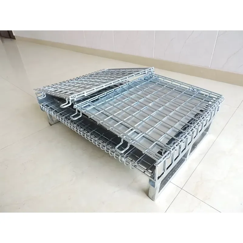 Wholesale Metal Foldable Mesh Cages Galvanized Storage Cages Forklift Safety Cages
