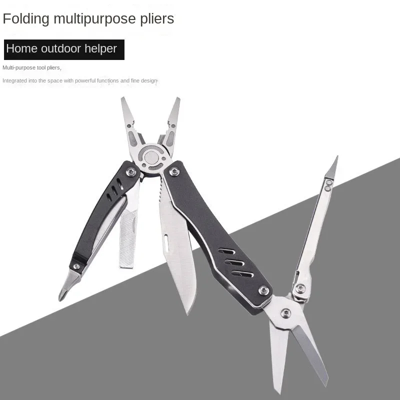 EDC Multitool Folding Knife Survival Tools Plier Pocket Scissors Camping Fishing Combine Multifuntional Pliers Screwdriver Bits