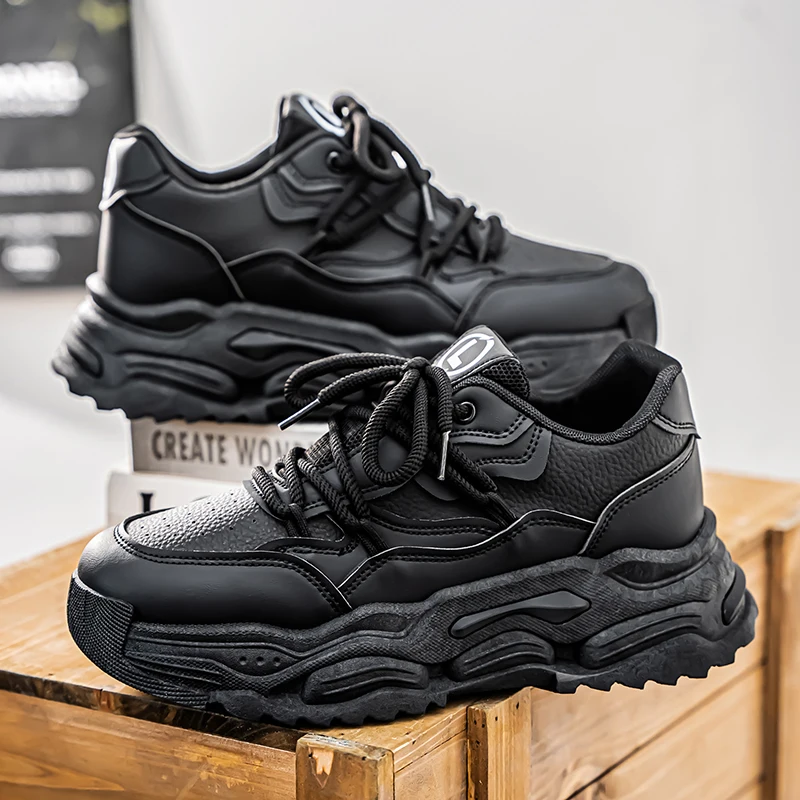 

2025 Новая модель мужских кроссовок в стиле ретро с толстым верхом, противоскользящие и износостойкие кроссовки для бега для отдыха