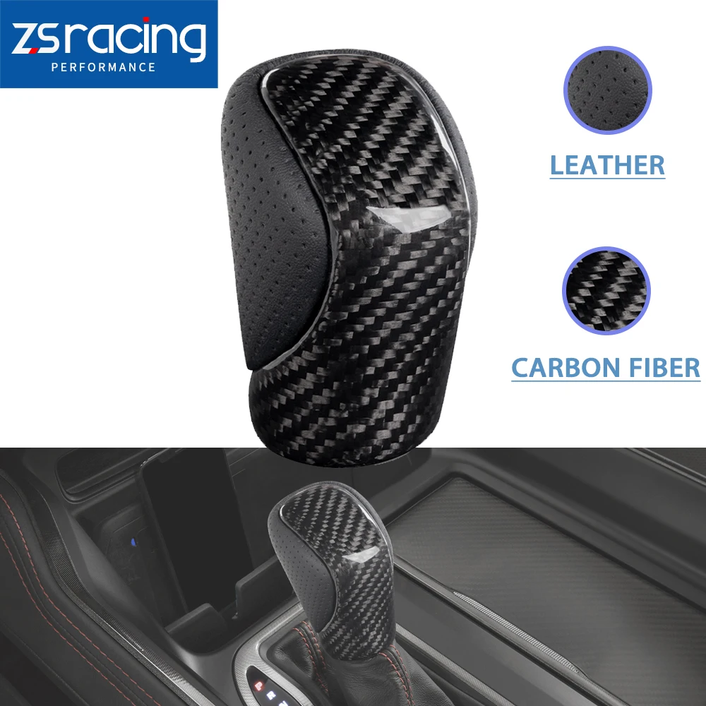 

ZS-Carbon Fiber Leather Gear Shift Knob With Quality Leather For Lexus ES GS GX IS NX RC RX Automobile Modification Parts SFN205