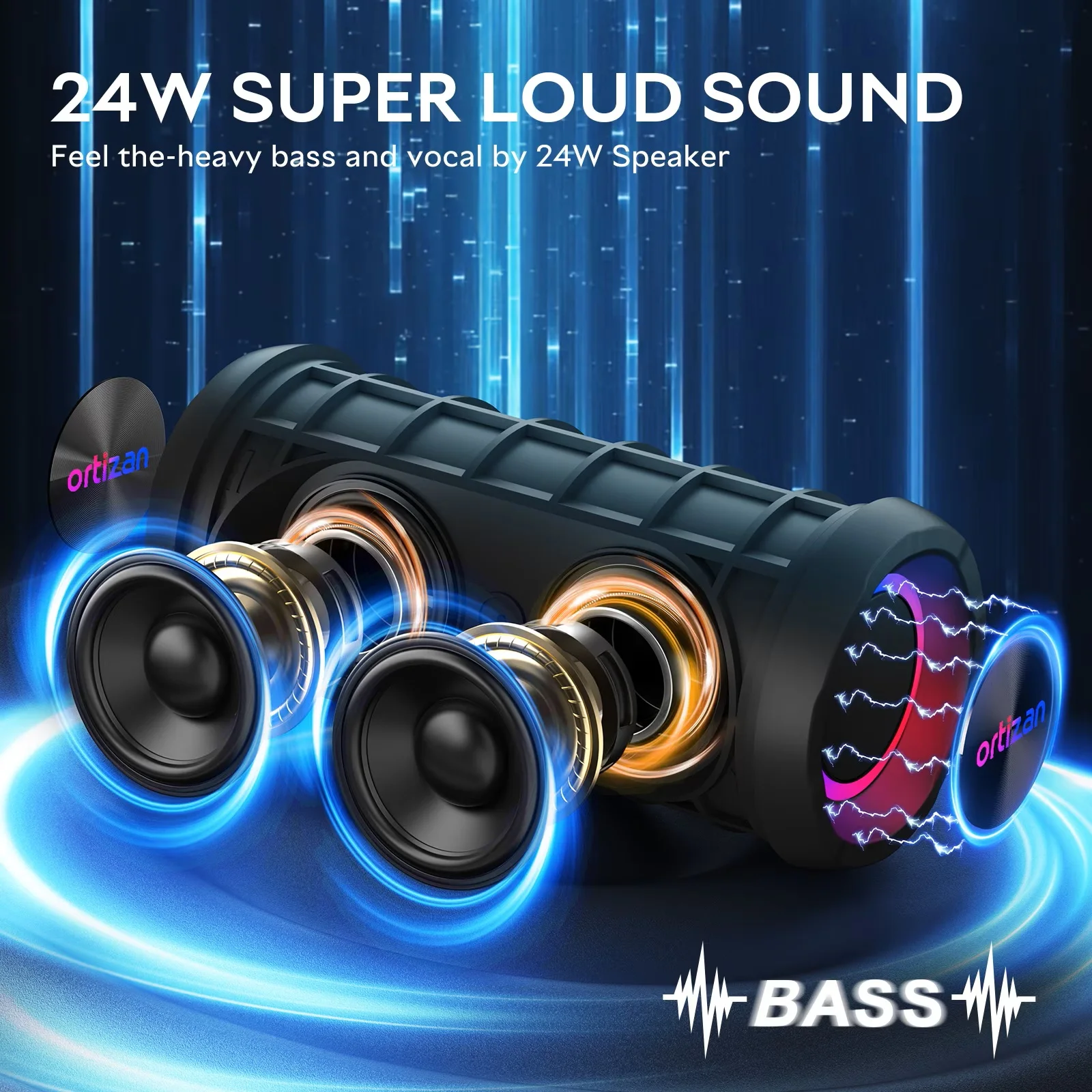 24W Waterproof Bluetooth Speaker 2