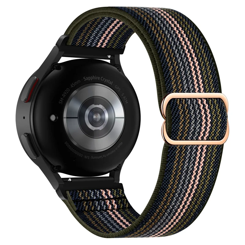 Correa elástica de nailon para reloj Amazfit bip, pulsera de 20mm/22mm para Amazfit GTS 4/2/2e/3/GTS2 Mini/GTR/4/3/Pro/GTR2/42mm/stratos correa