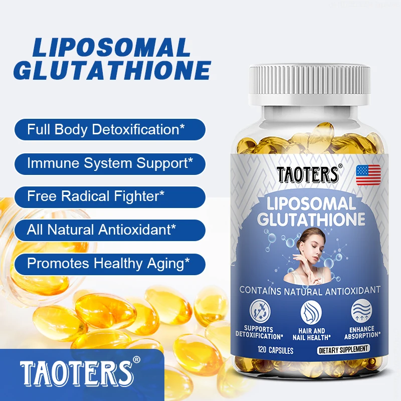 Liposomaal Glutathionsupplement-Non-Gmo Antioxidant Ondersteuning, Ontgifting, Cardiovasculaire, Hersenen, Immuungezondheid