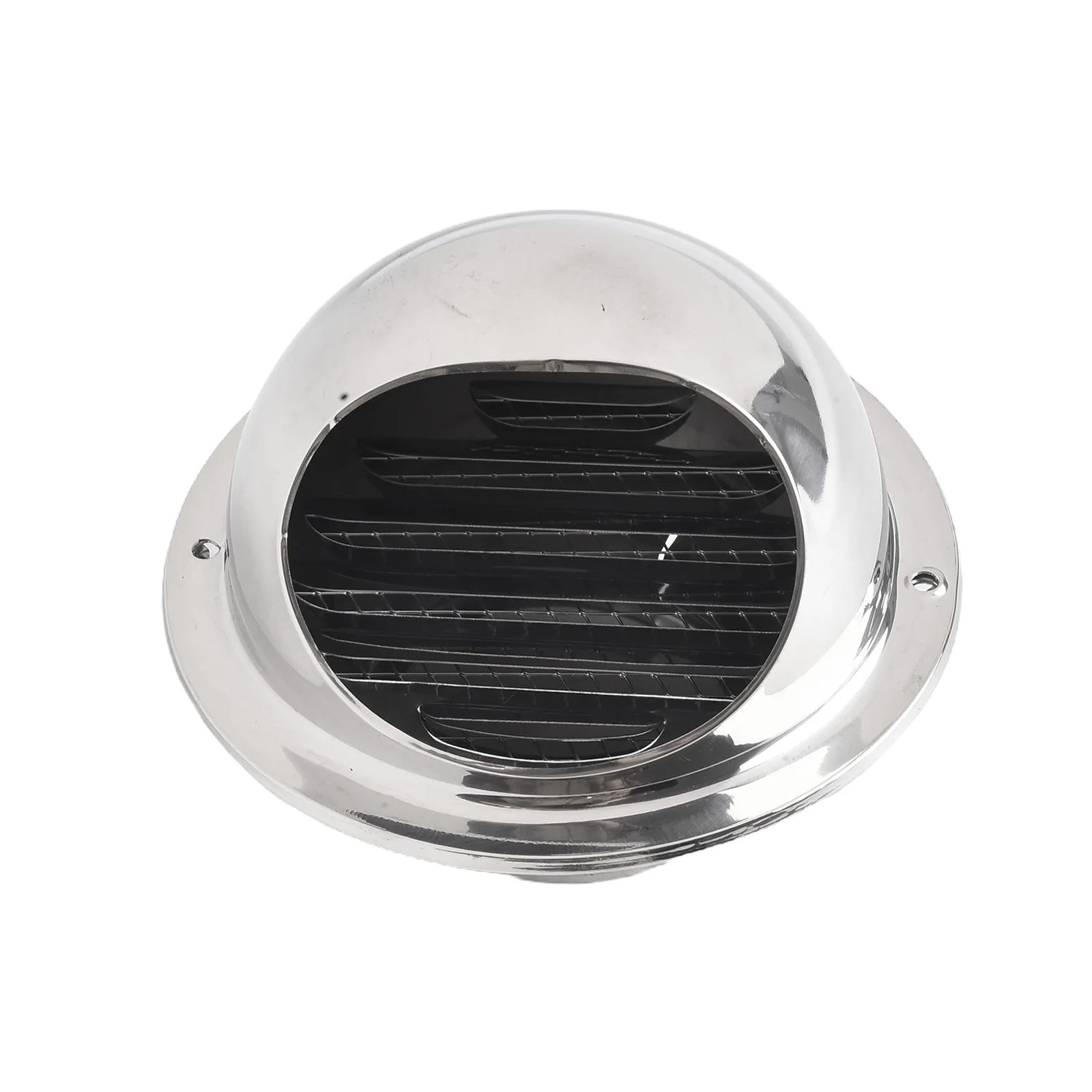 1pc Stainless Steel Vent Cap Exterior Wall Air Outlet Grille Round Heating Cooling Vent Cover Hemispherical Hood Design