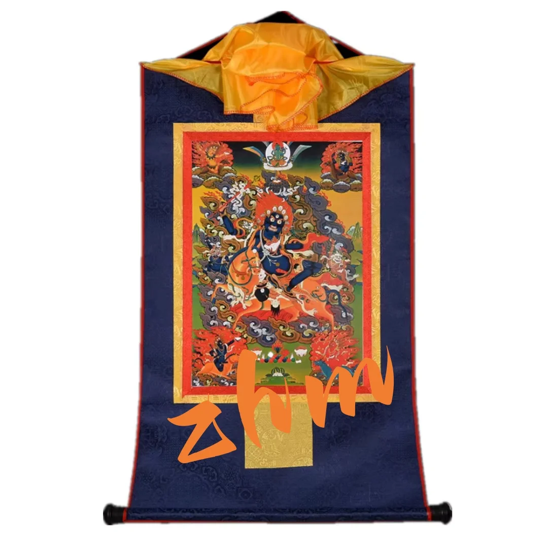 Tibetan Gild Buddhist Buddha Statue of the Blessed Heavenly Mother Fengshui Wall Hanging Decorate Thangka for Home/Office/Altar